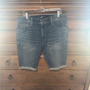 Hollister Dark Blue Jean Shorts